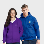 Herenhoodie met rits