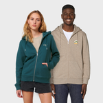 Duurzame klassieke hoodie met rits