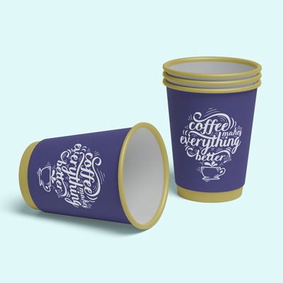 Duurzame bedrukte koffiebeker